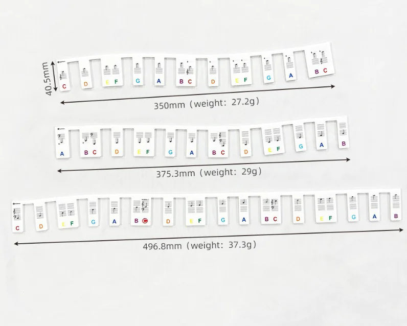 Piano Key Labels