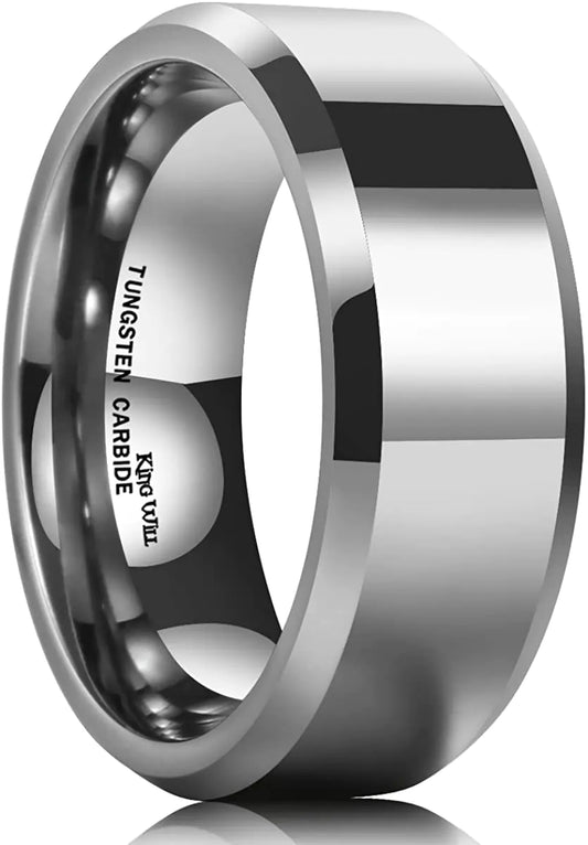 Tungsten Steel Couple Rings for Weddings