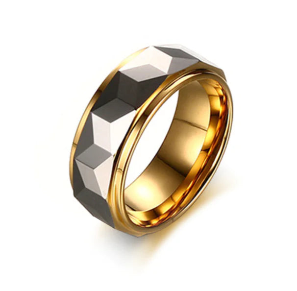 Tungsten Gold Ring - Elegant and Stylish Design