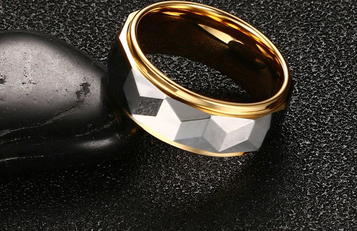 Tungsten Gold Ring - Elegant and Stylish Design