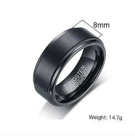 Tungsten Steel Ring for Men - Stylish Accessory