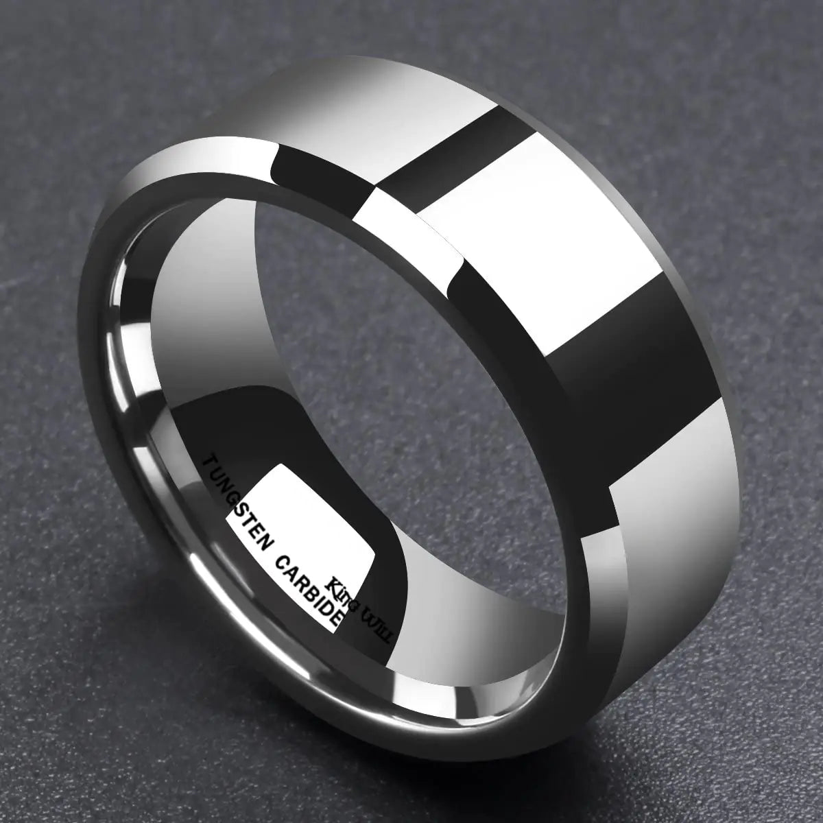 Tungsten Steel Couple Rings for Weddings