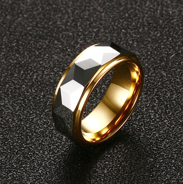 Tungsten Gold Ring - Elegant and Stylish Design